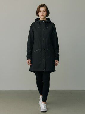 Women's Black Raincoat Size XS